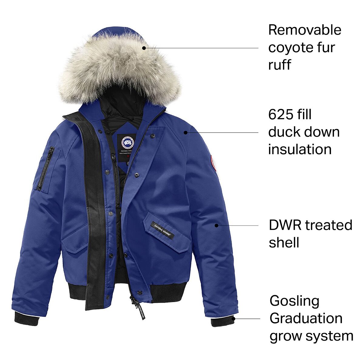 Canada Goose Rundle Down Bomber Jacket Boys'