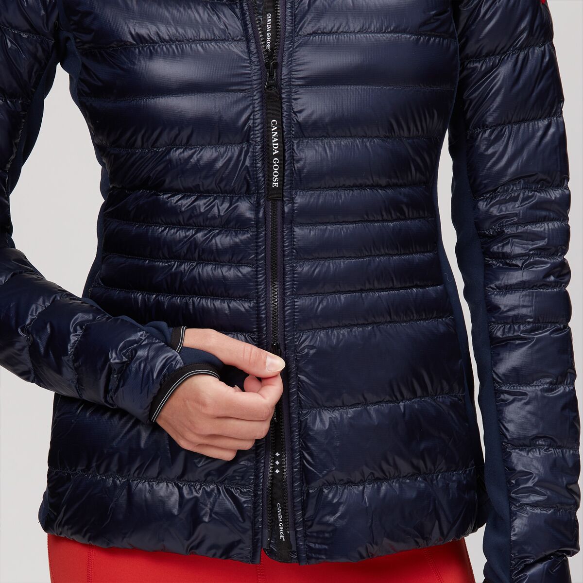 Windproof H-Line Hooded Goose Down Coat