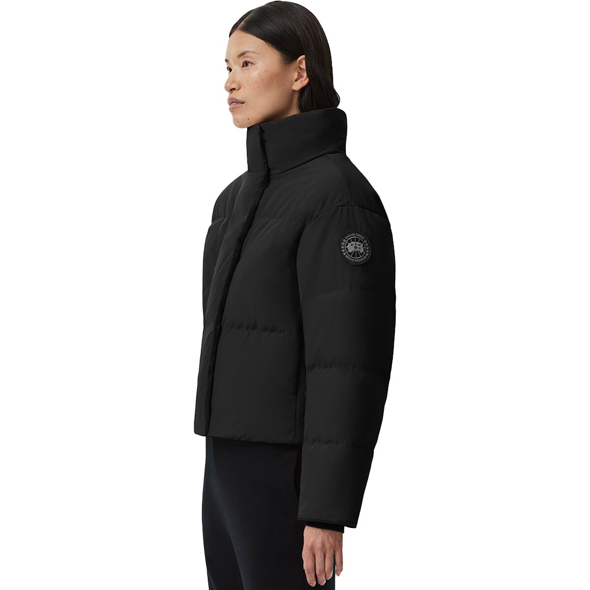 Canada Goose Grandview Black Disc Cropped Jacket -...