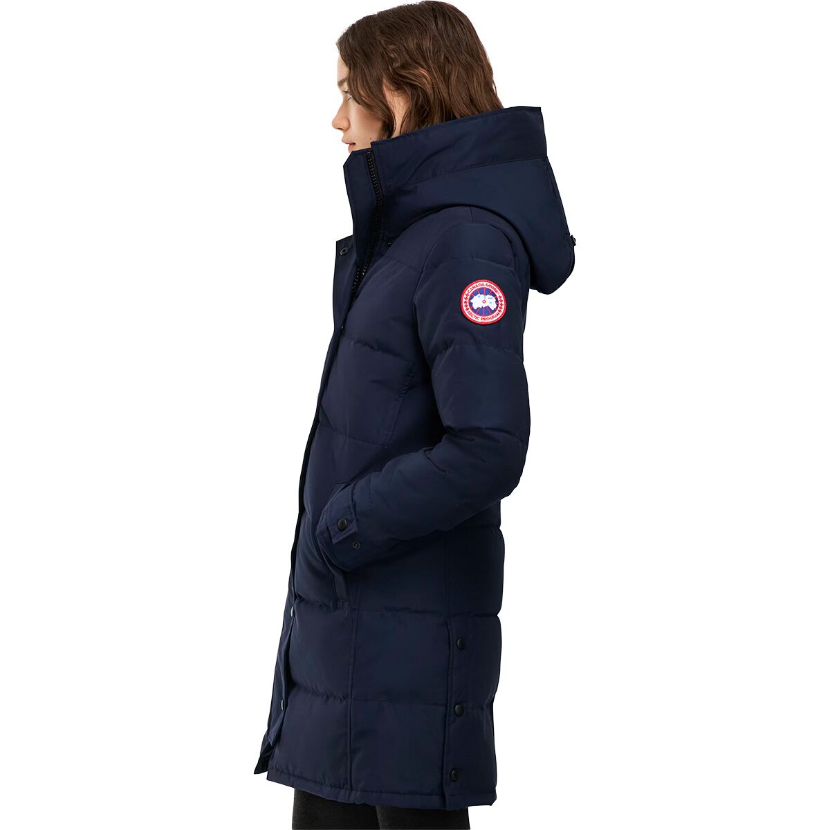 Женская куртка Canada Goose Shelburne Parka - CR, цвет: Тёмно-синий — фото 4