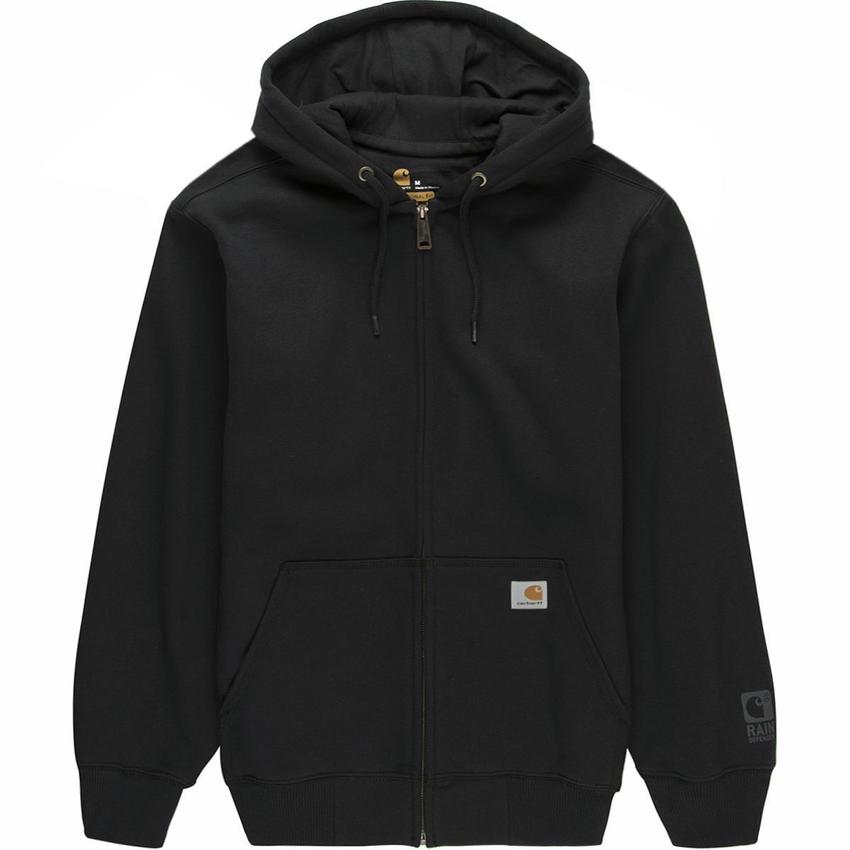 Мужское худи Carhartt Rain Defender Paxton Full-Zip Hooded, цвет: Чёрный — фото 3