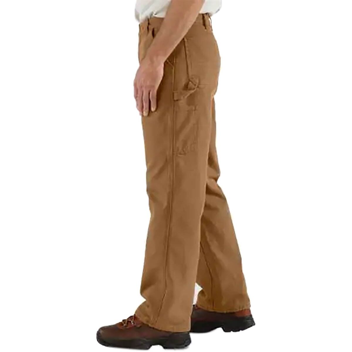 Carhartt WashedDuck Work Dungaree FlannelLined Pant Men's Clothing