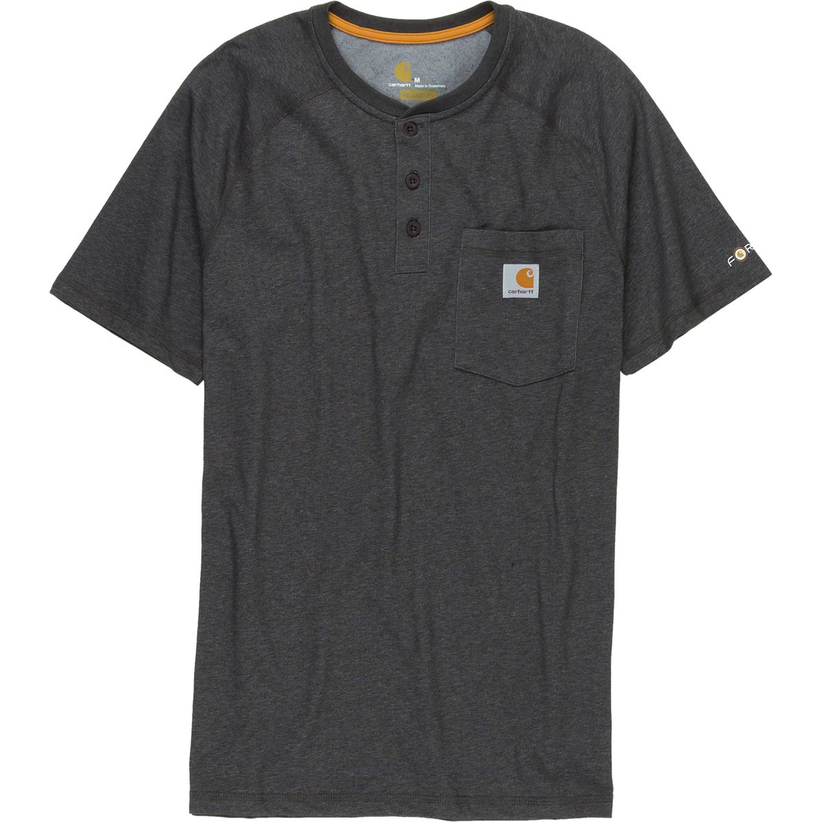 Carhartt Force Cotton Delmont Short-Sleeve Henley Shirt - Men's - Clothing