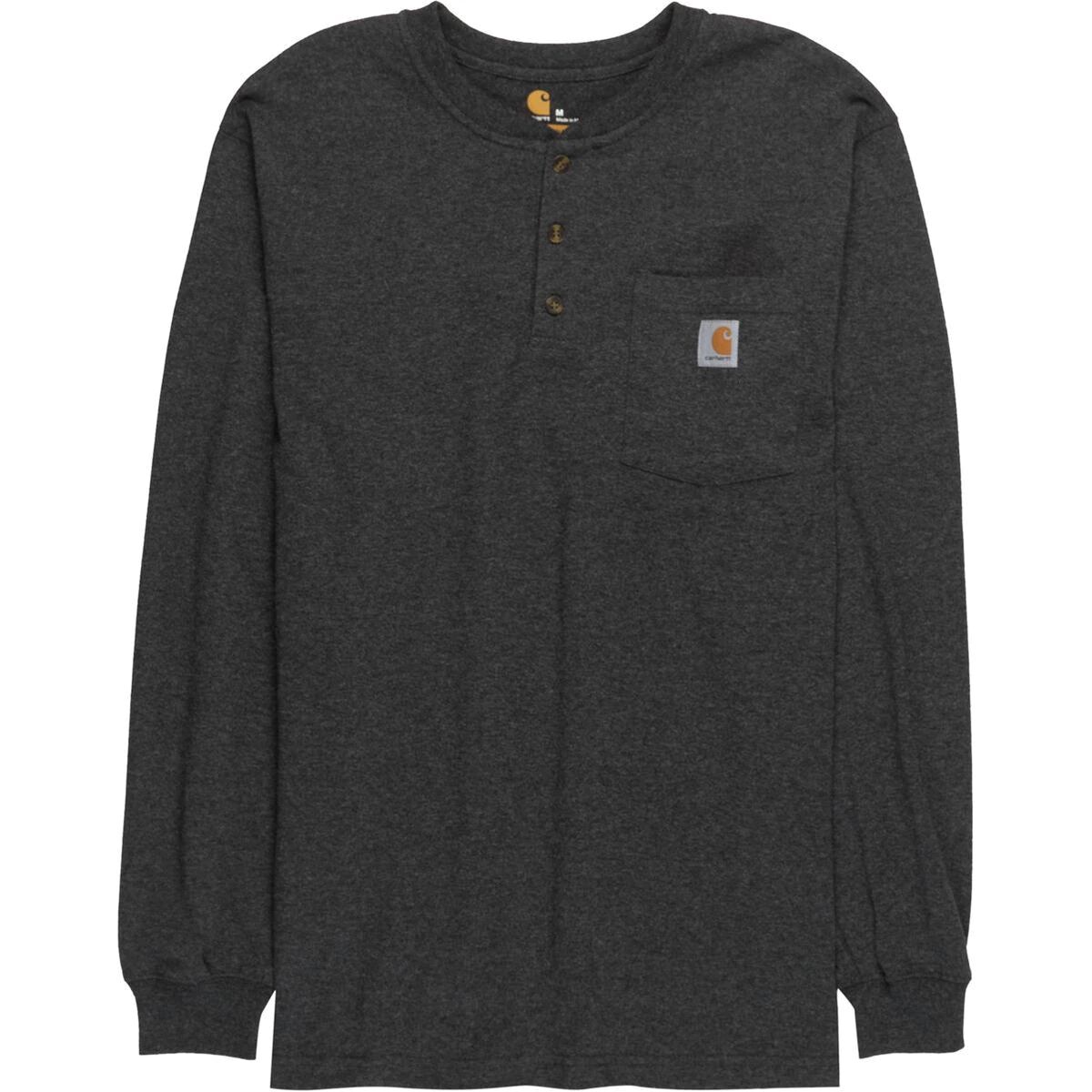 Carhartt Workwear Pocket Long-Sleeve Henley Shirt - Men's - Clothing