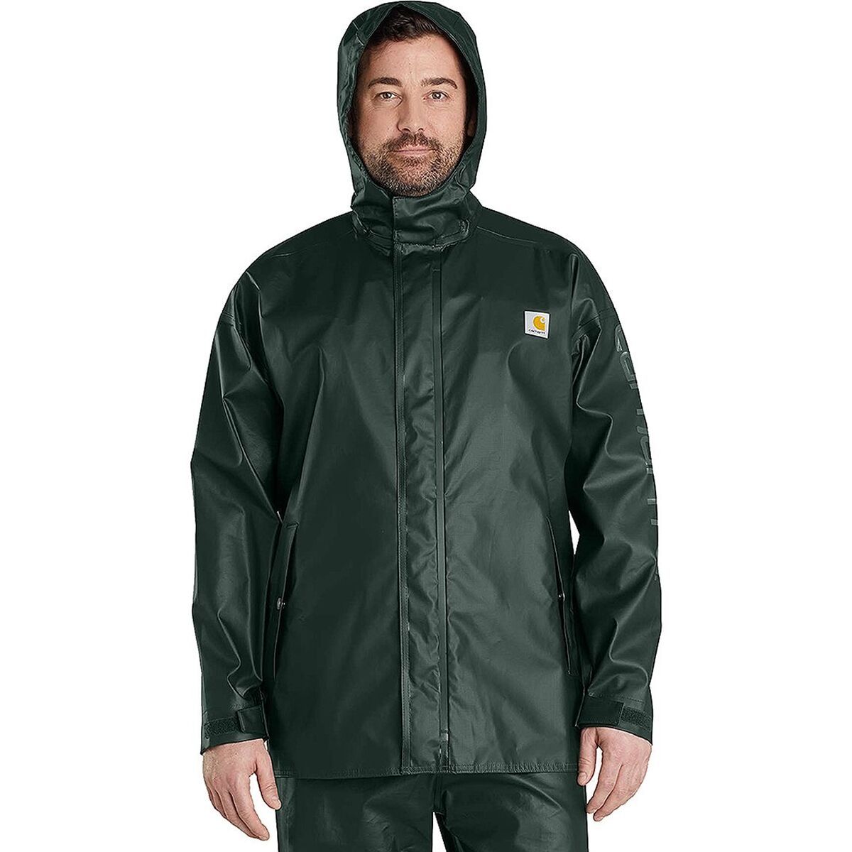 Carhartt Lightweight Waterproof Rain Storm Coat Men's Clothing