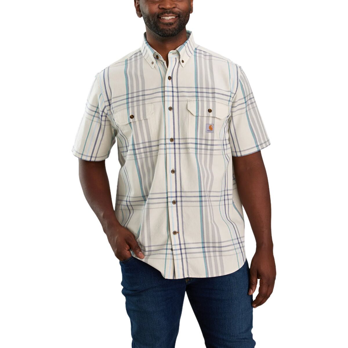Carhartt Loose Fit MW ShortSleeve Plaid Shirt Men's Clothing