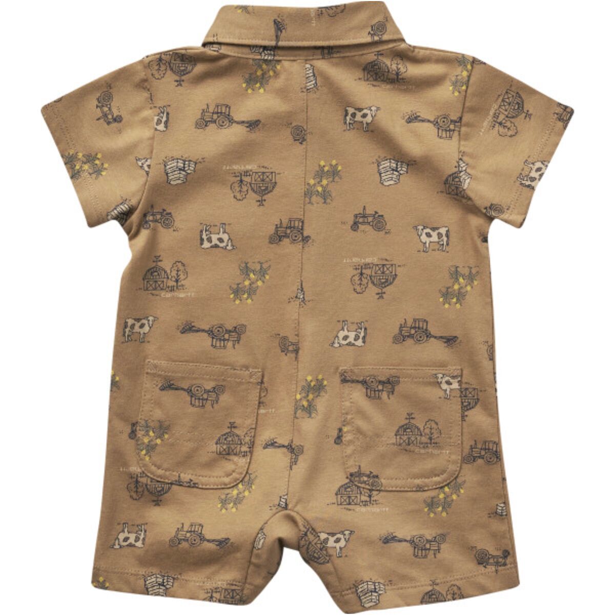 Carhartt Farm Print ShortSleeve Romper Infants' Kids