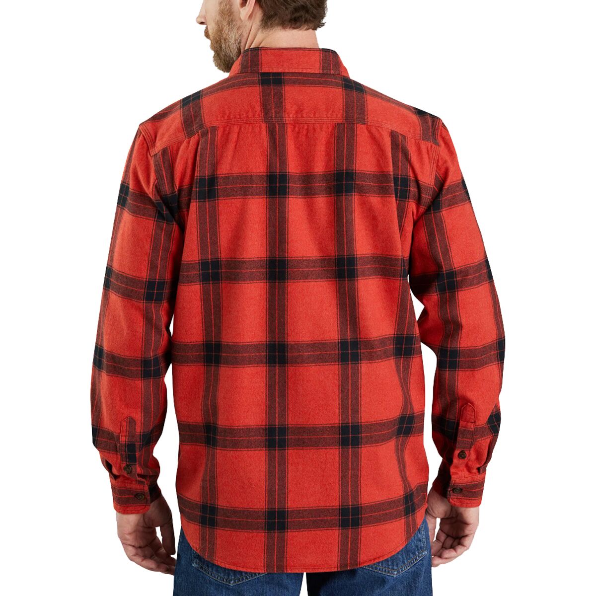 Teissuly The New Men's Regular-fit Long-Sleeve Plaid Flannel Shirt Fashion Casual