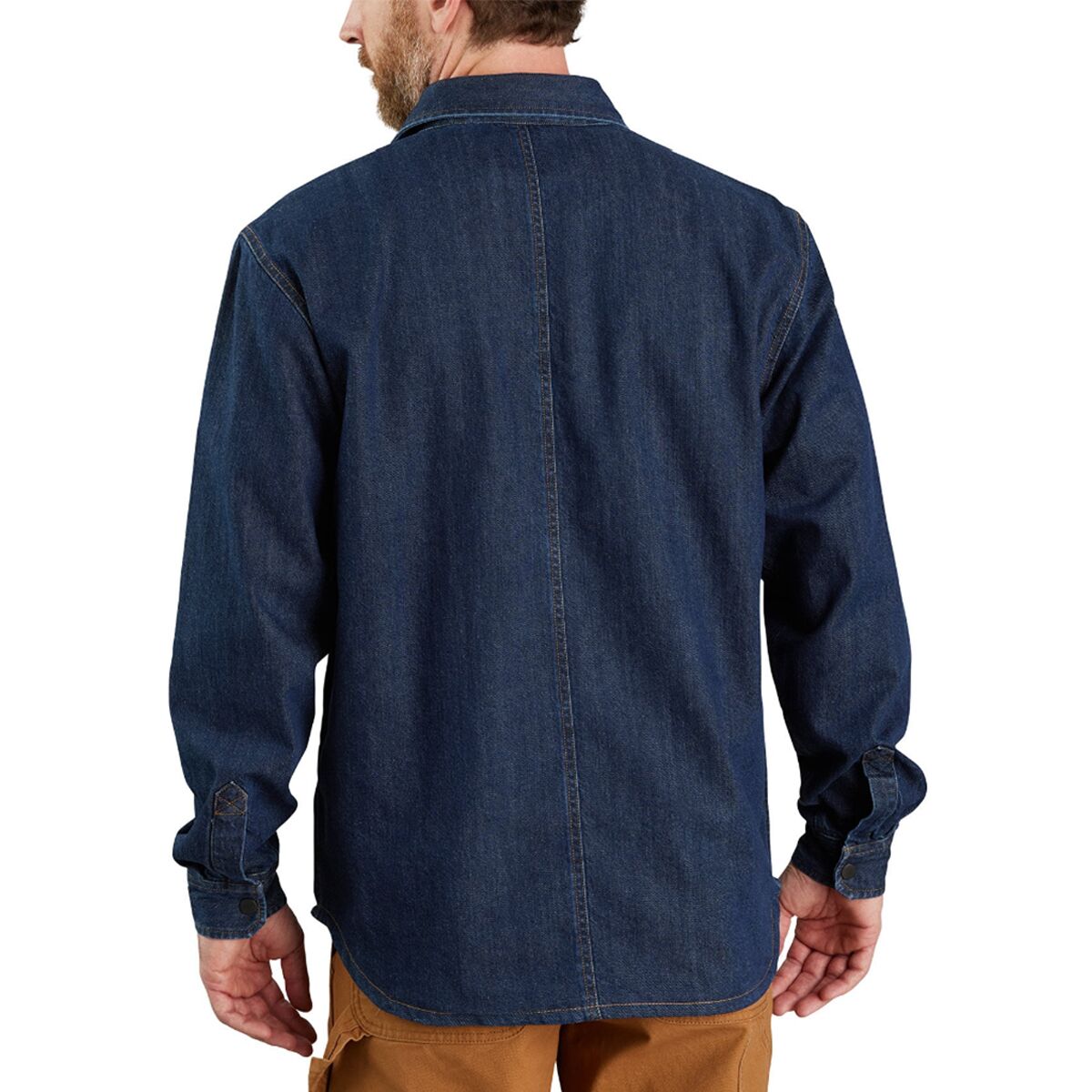 Carhartt Relaxed Fit Denim Fleece SnapFront Shirt Jacket Men's