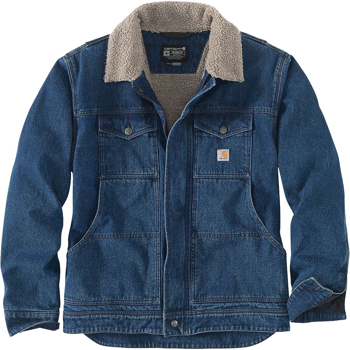 Carhartt Relaxed Fit Denim Sherpa-Lined Jacket - Men's - Clothing