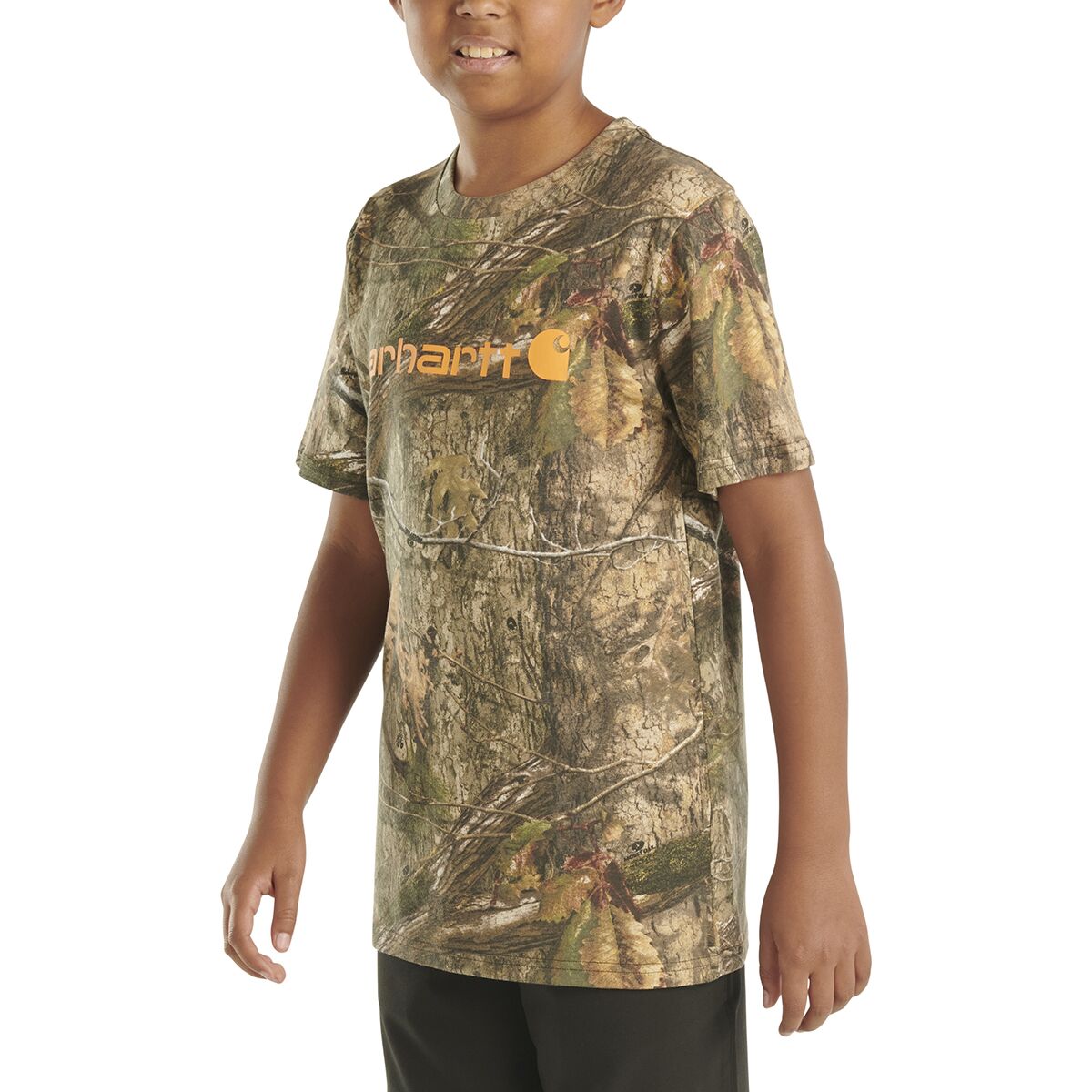 Carhartt Short-Sleeve Camo Logo T-Shirt - Boys´