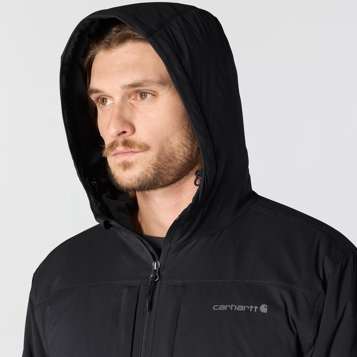 Мужская куртка Carhartt Rugged Flex Relaxed LW Stretch Insulated, цвет: Чёрный — фото 4