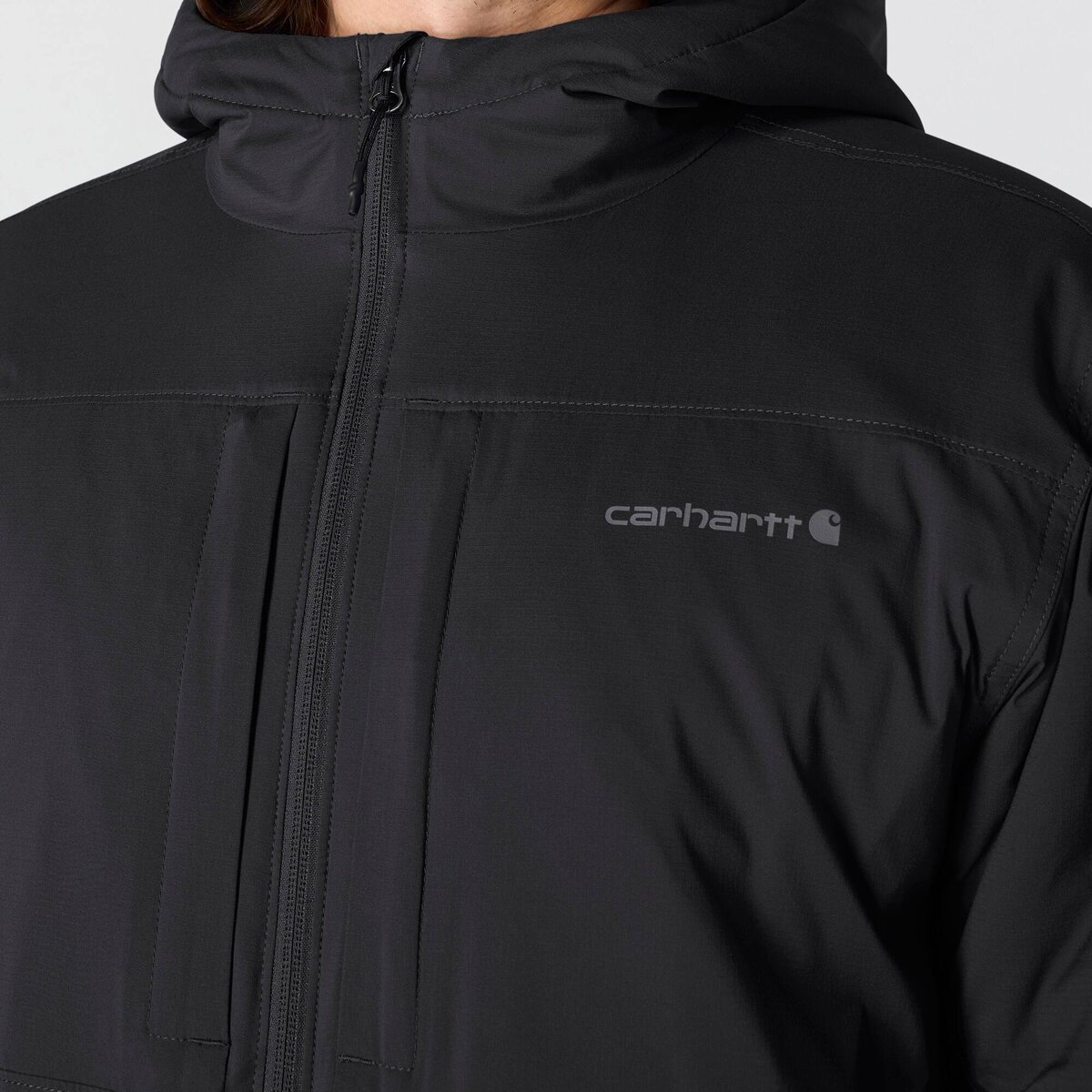Мужская куртка Carhartt Rugged Flex Relaxed LW Stretch Insulated, цвет: Чёрный — фото 5