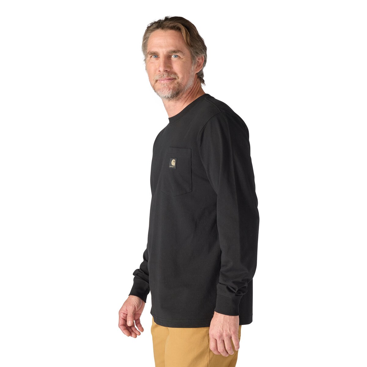 Мужская футболка Carhartt Irvine Relaxed Camo Badge, цвет: Чёрный — фото 3