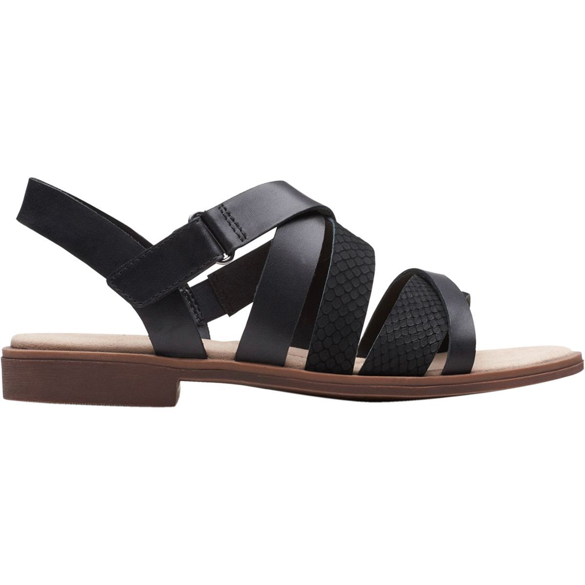 Clark Ripley Sandalias Planas Clarks Declan Mix Mujer, Cuero