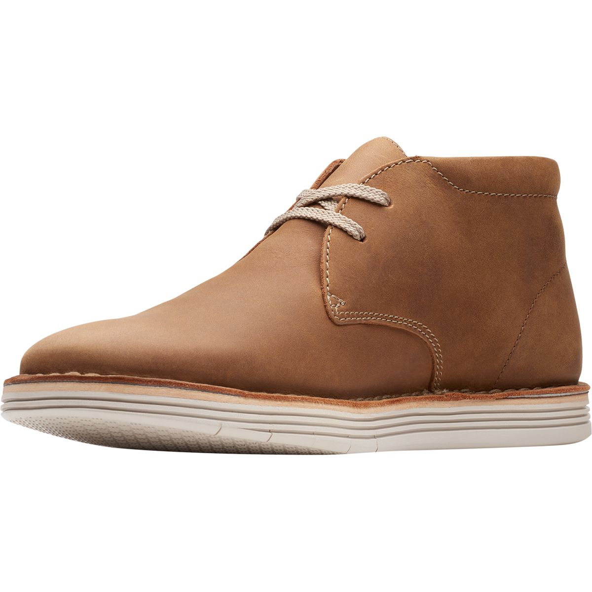 clarks mens forge stride chukka boots flat heel