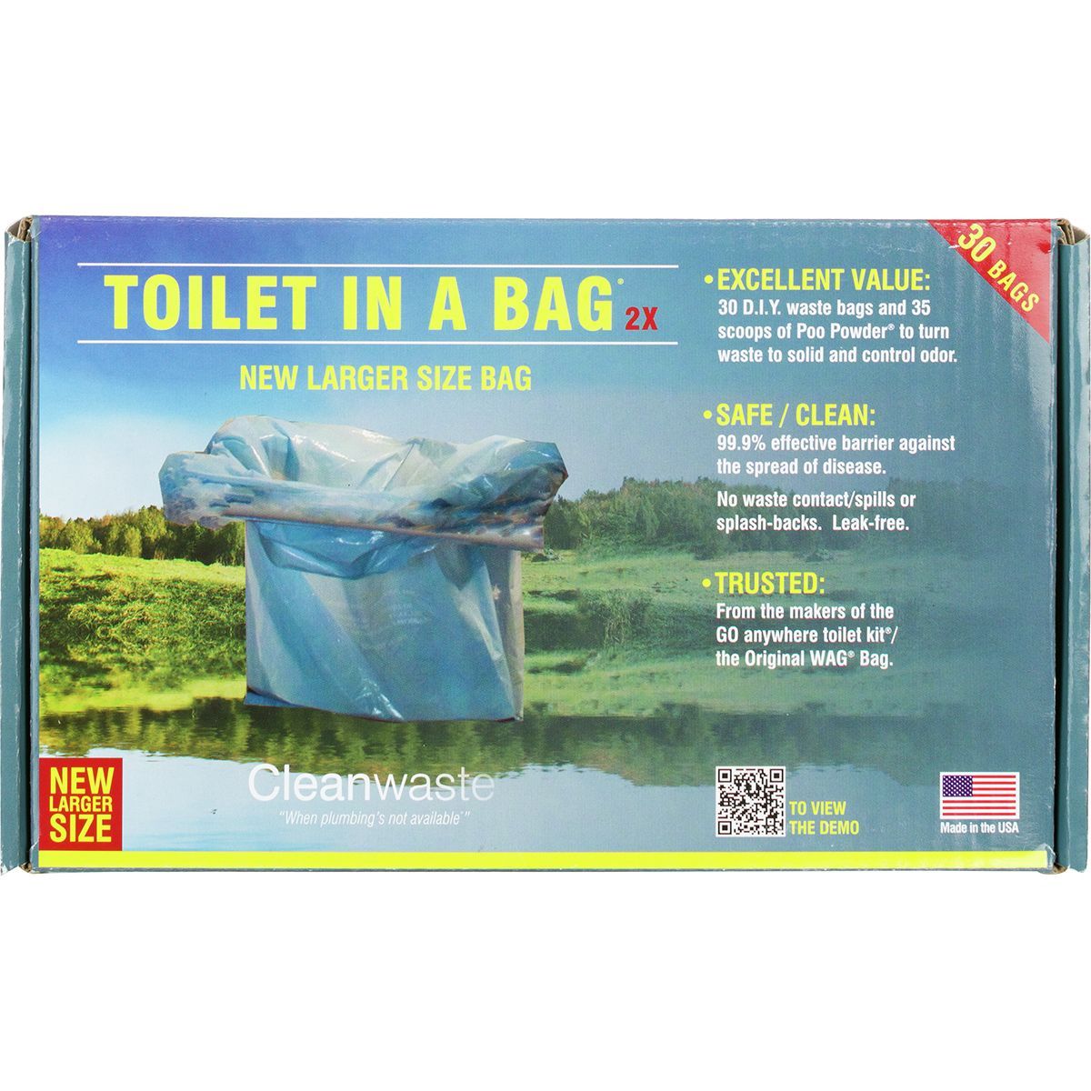 Cleanwaste Toilet in a Bag 30 Pack Hike & Camp