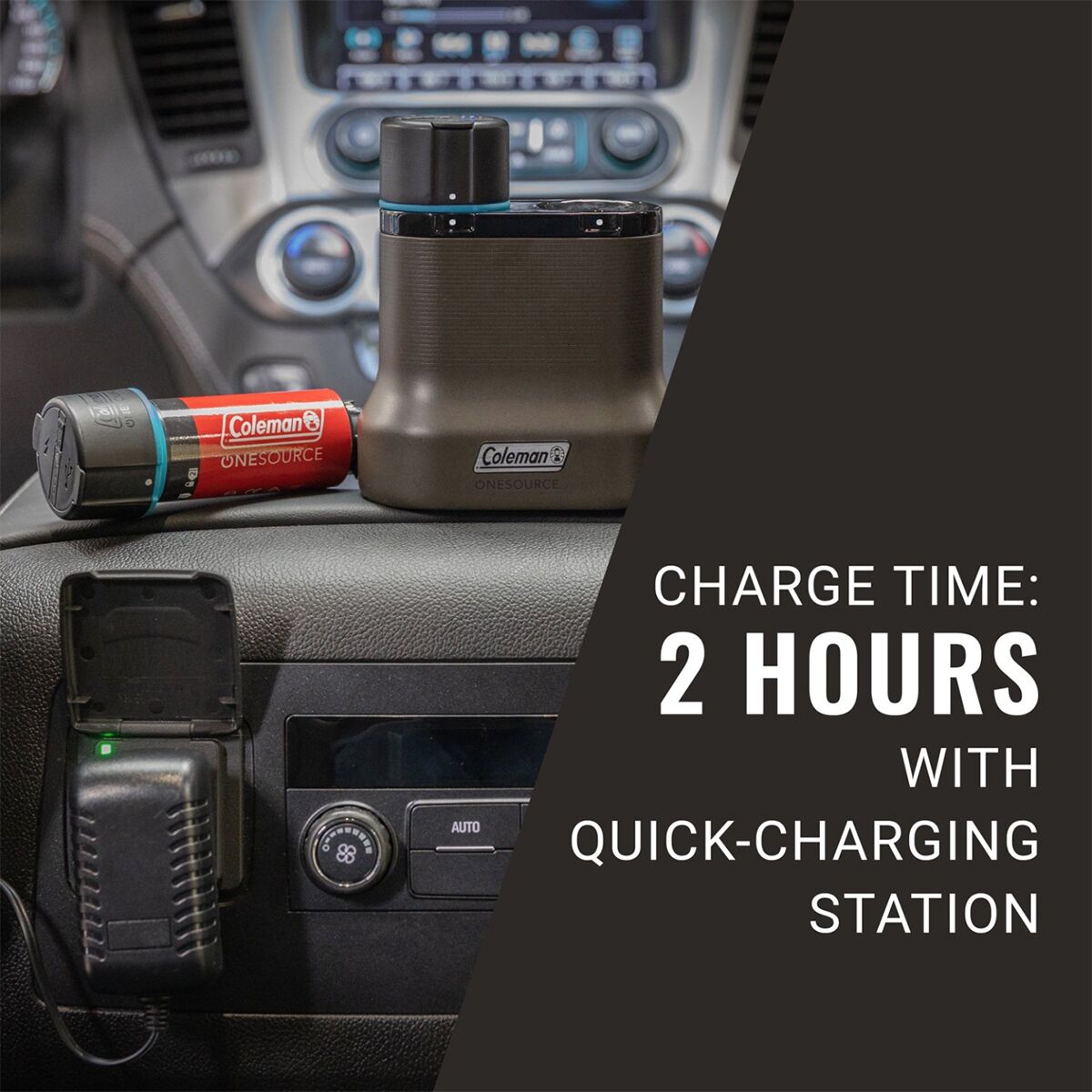 Coleman OneSource 2Port QuickCharging Station + Battery 2Pack