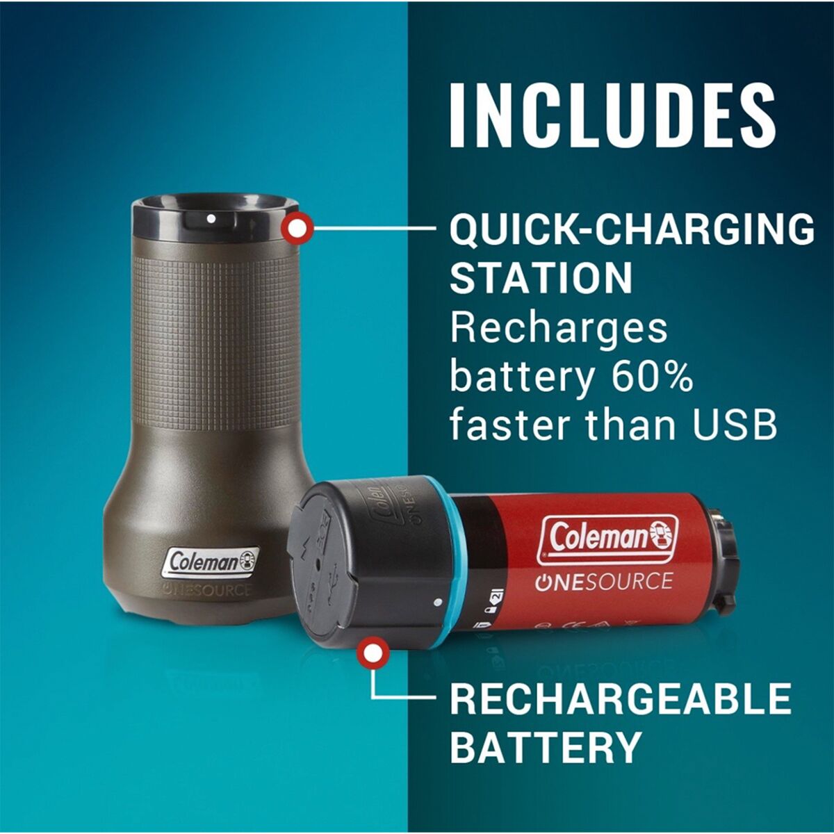 Coleman OneSource 1Port QuickCharging Station + Battery Hike & Camp
