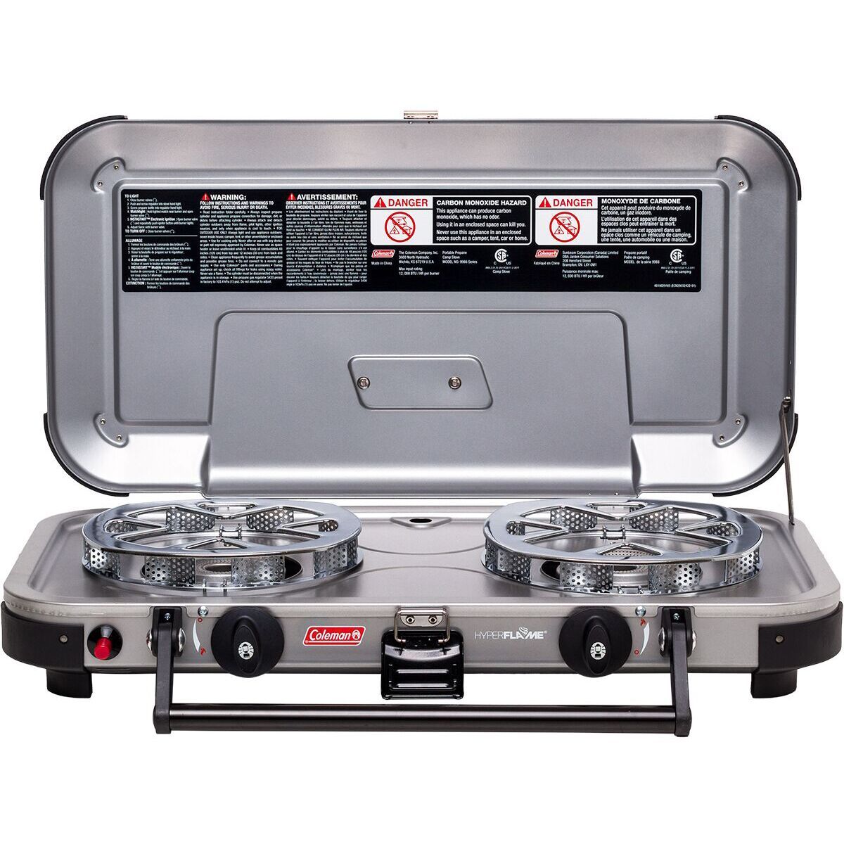 Coleman 2Burner HF Fyreknight Propane Stove Hike & Camp