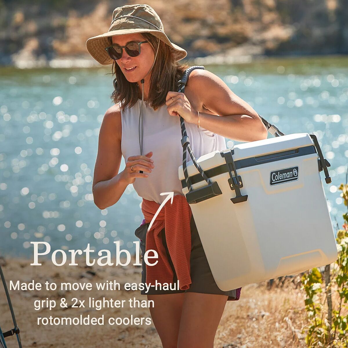 Coleman Convoy 28QT Cooler – 29L Portable Cool Box For Camping, Beach, Motorhome, And Holidays