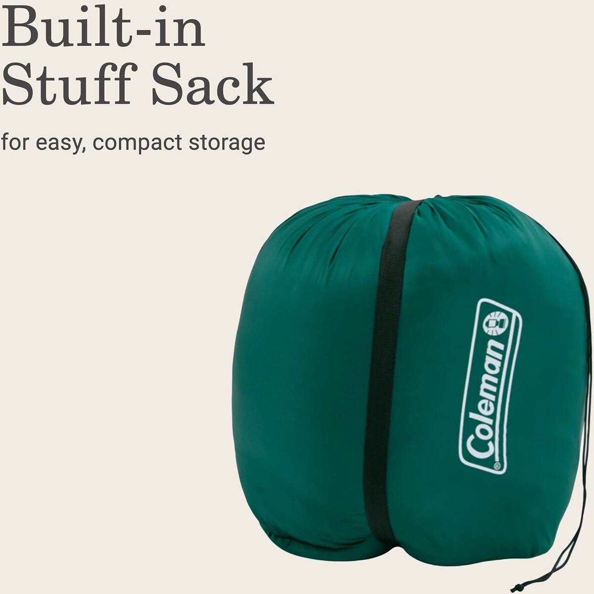 Сумка Coleman Comfort Camp 3-in-1 Sleeping Bag: 30F Synthetic, цвет: Зелёный — фото 5