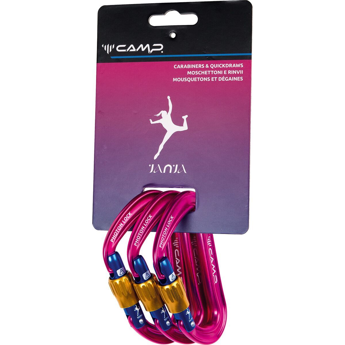 CAMP USA Photon Lock Janja Carabiner - 3-Pack