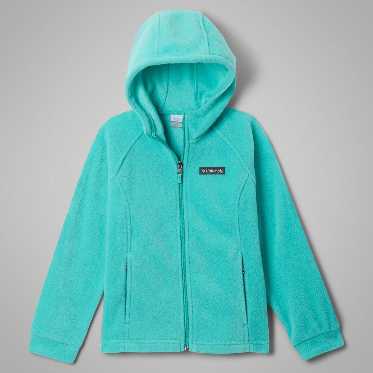Куртка Columbia Benton II Hooded Fleece Jacket для девочек, цвет: Dolphin — фото 2