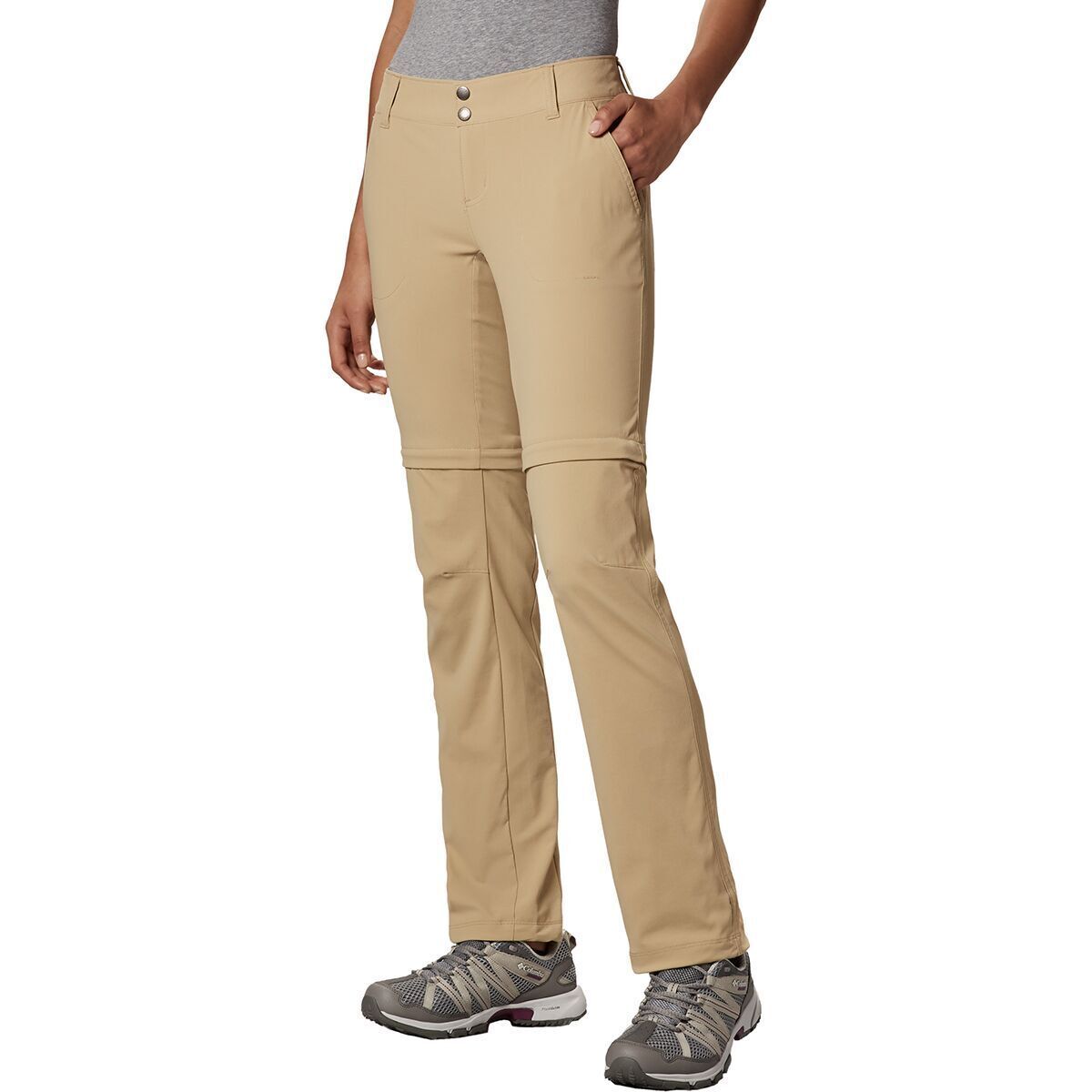 Columbia Womens Saturday Trail II Convertible Pant,Fossil,16 Regular
