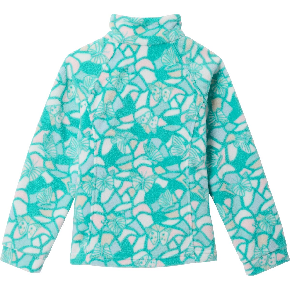 Куртка Columbia Benton Springs II Printed Fleece Jacket для девочек, цвет: Dolphin Fly High — фото 3