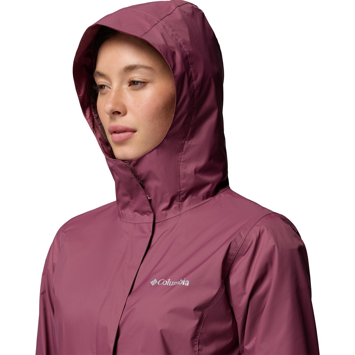 Женская куртка Columbia Arcadia II Rain Jacket, цвет: Состаренный розовато-лиловый — фото 6