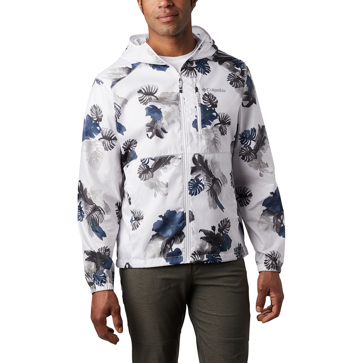 Columbia Men's Flash Forward Windbreaker - Lightweight, Water-Resistant, Adjustable Hem & Cuffs, Multiple Pockets