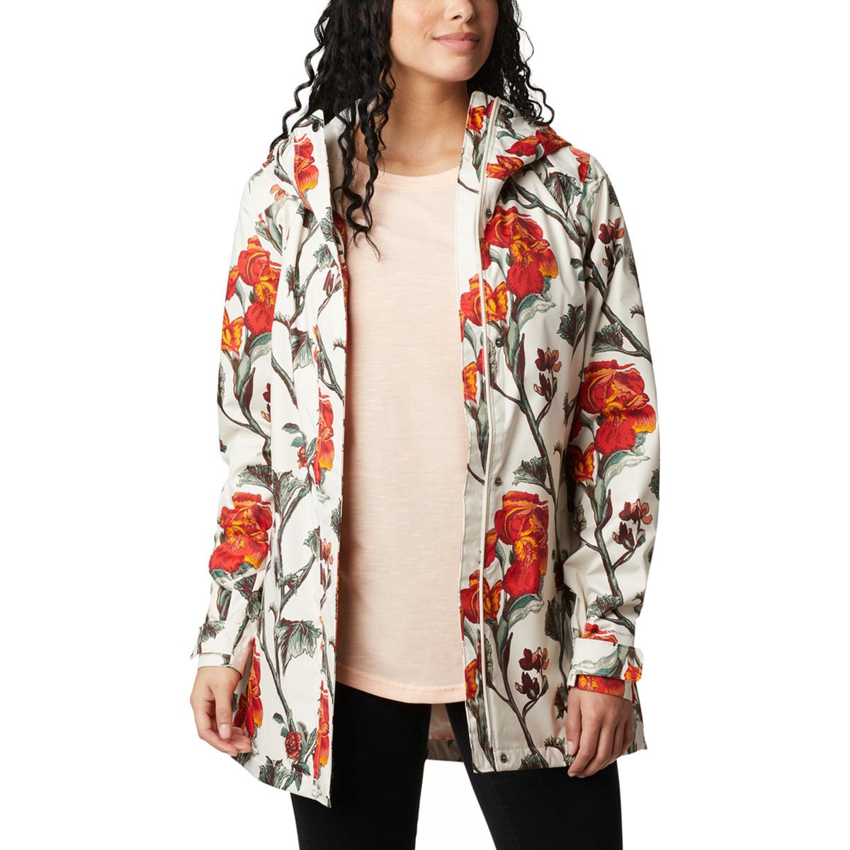 columbia fleece lined rain jacket women's