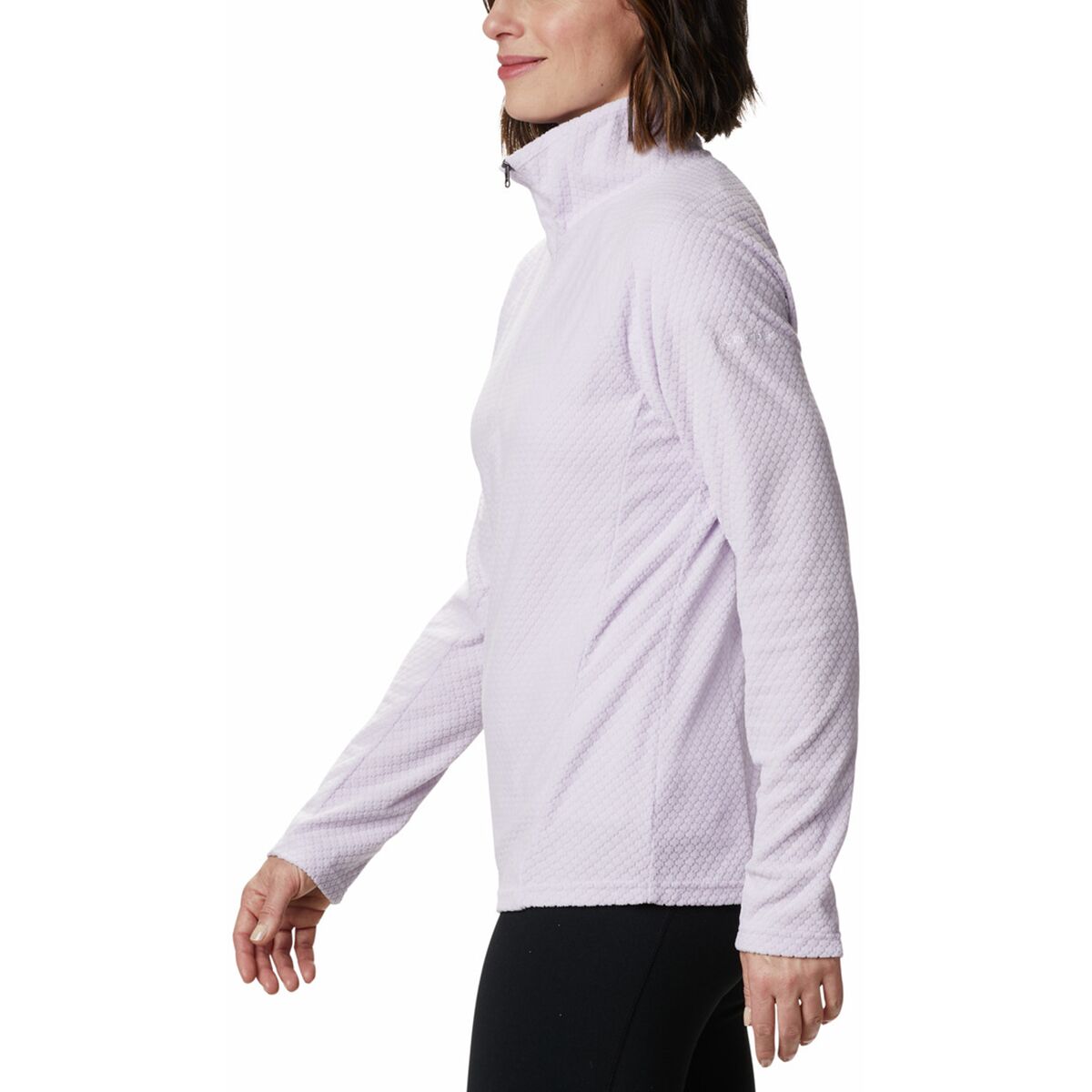 Columbia Glacial IV Polaire Femme 1/2 Zip - Micro-polaire Légère - Tissu Extensible - Pour Randonnée, Sport, Quotidien - Rouge Alpenglow - 2
