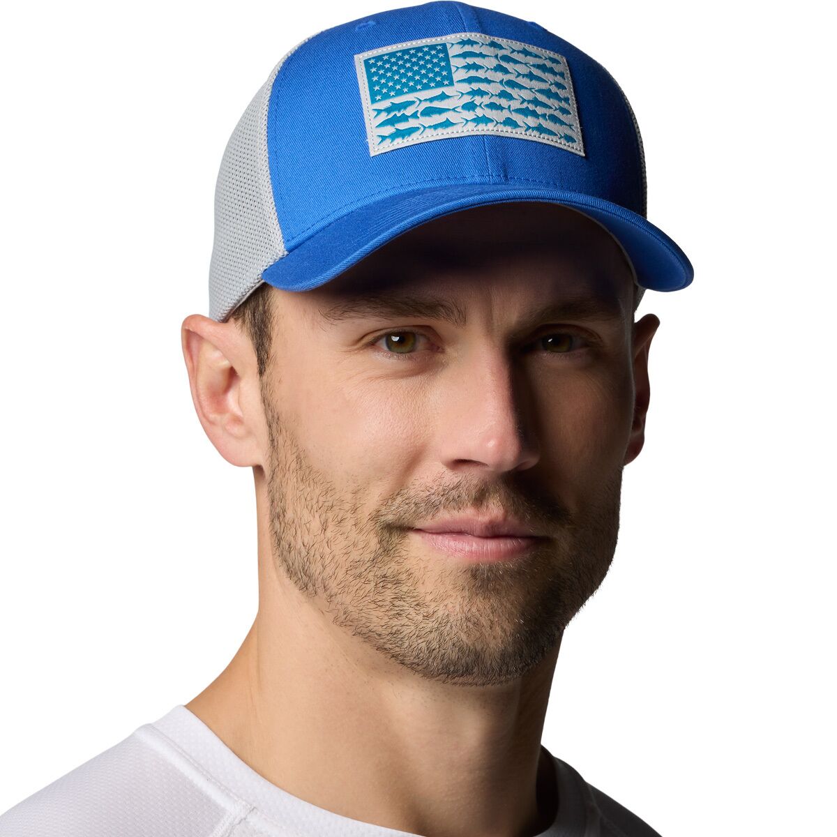 Columbia PFG Mesh Fish Flag Trucker Hat