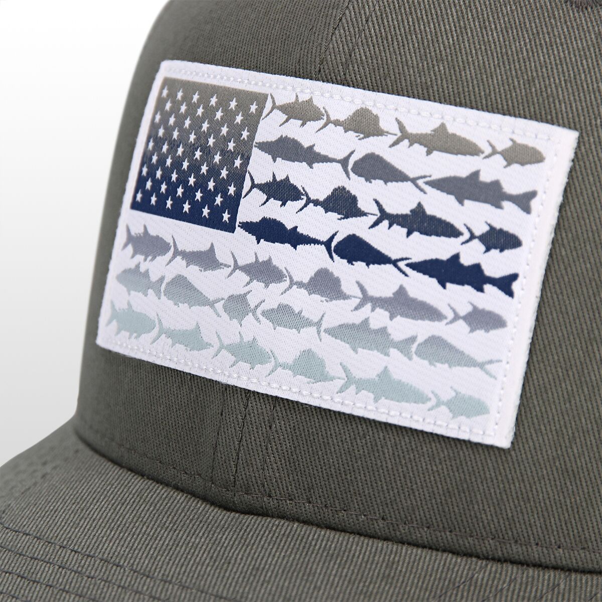 Columbia PFG Mesh Fish Flag Snap Back Trucker Hat