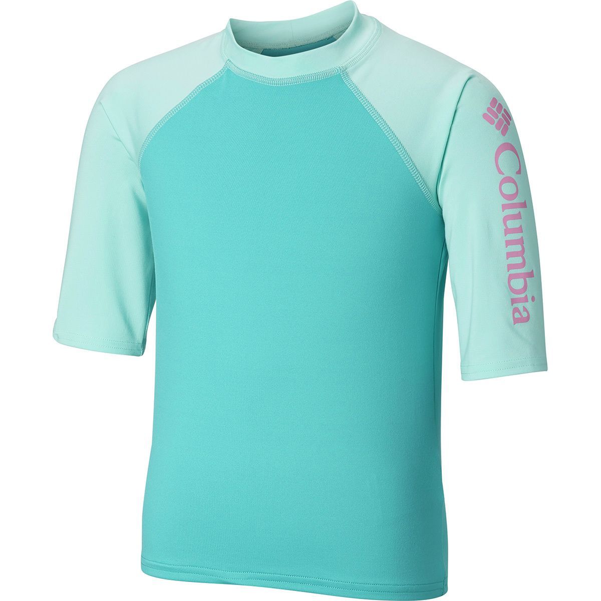 womens short sleeve swim shirt