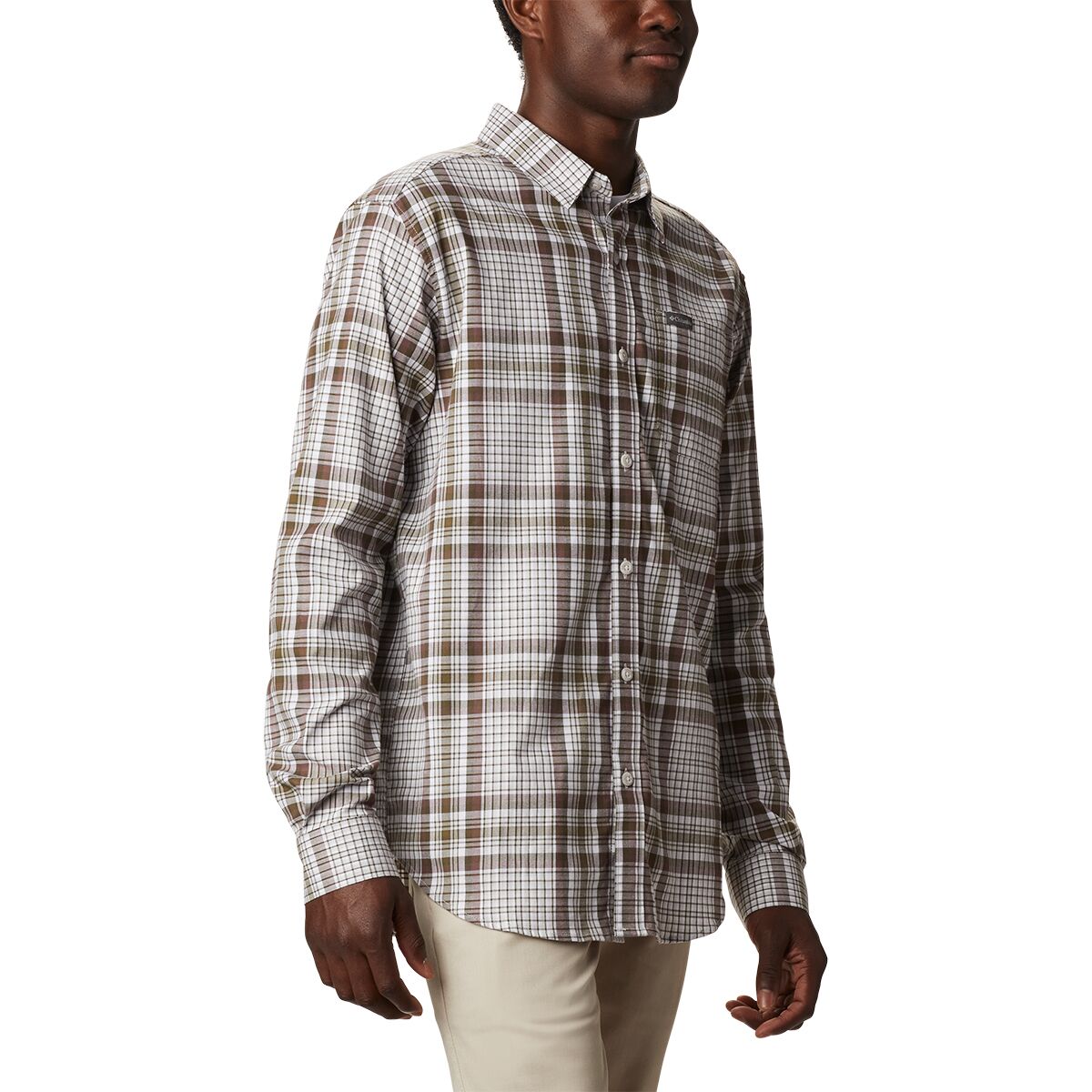 Columbia Men's Vapor Ridge Iii Plaid Shirt Charcoal Size Medium