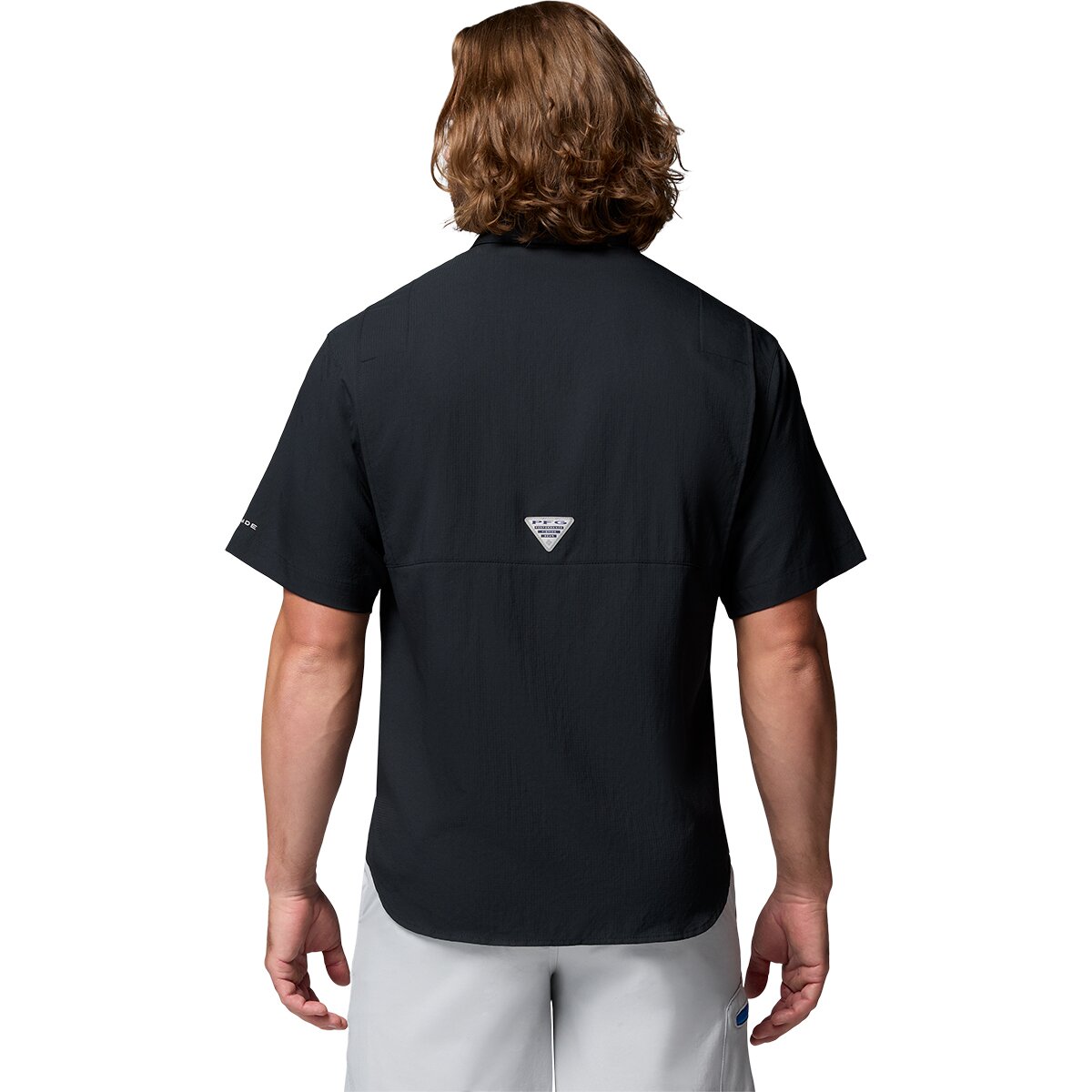 Мужская рубашка Columbia Tamiami II Short-Sleeve Shirt, цвет: Чёрный — фото 7