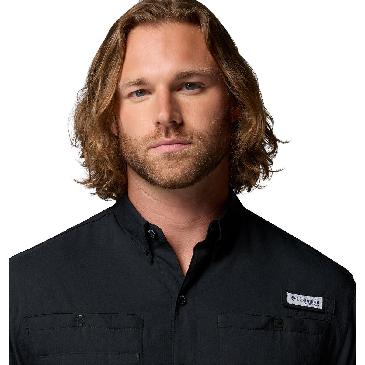 Мужская рубашка Columbia Tamiami II Short-Sleeve Shirt, цвет: Чёрный — фото 4