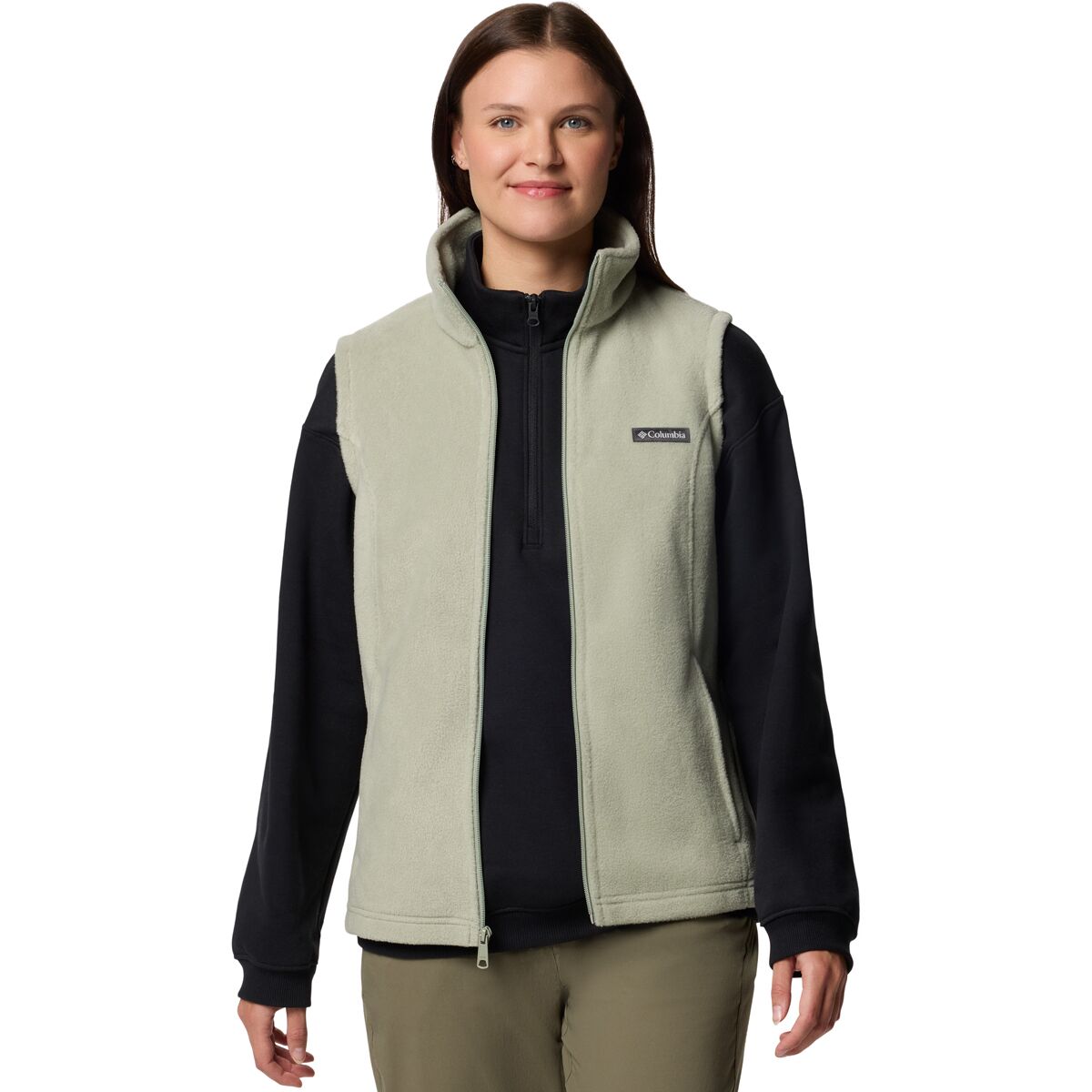Columbia Benton Springs Vest Gilet Pile, Cirrus Grey Heather, 1X