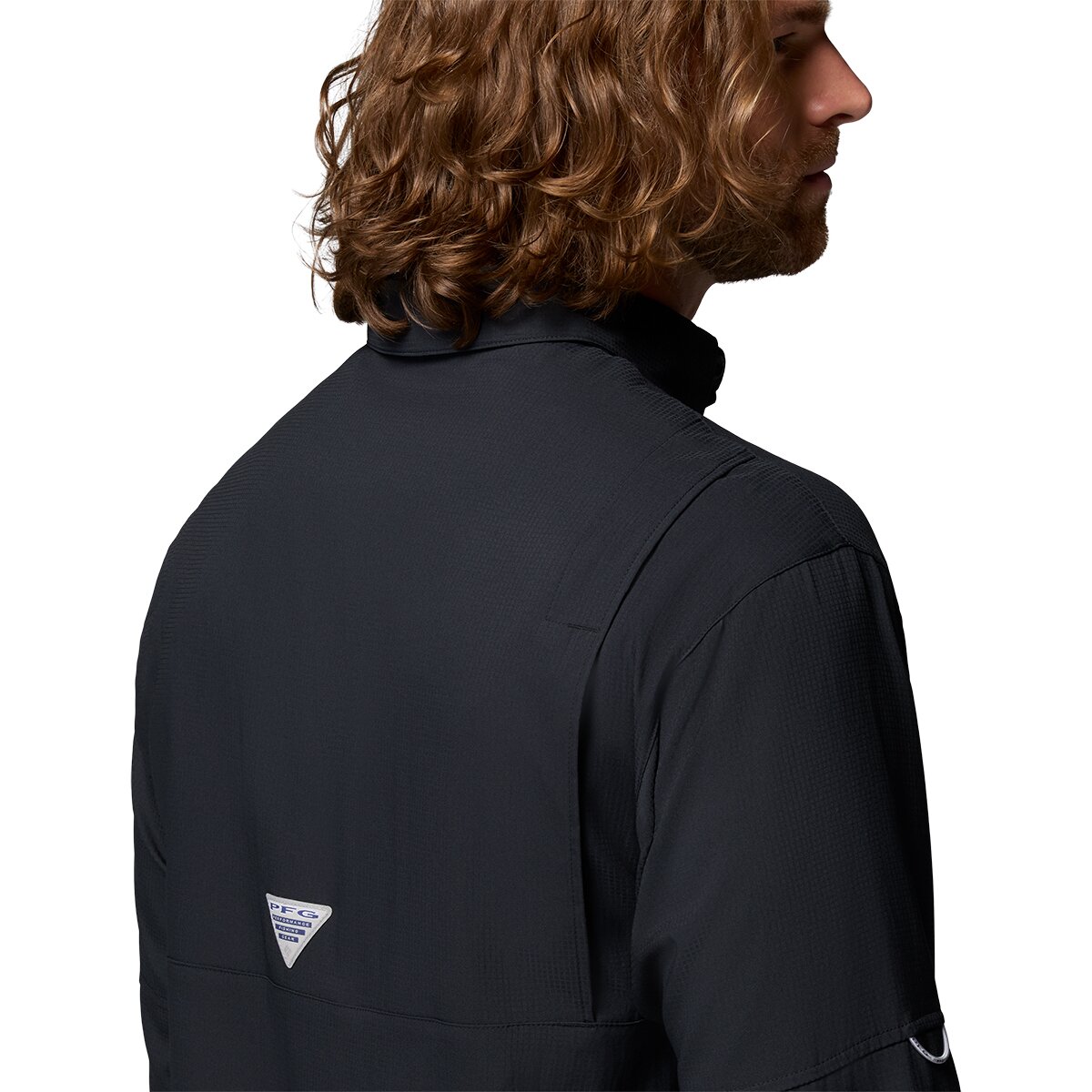 Мужская рубашка Columbia Tamiami II Long-Sleeve Shirt, цвет: Чёрный — фото 5