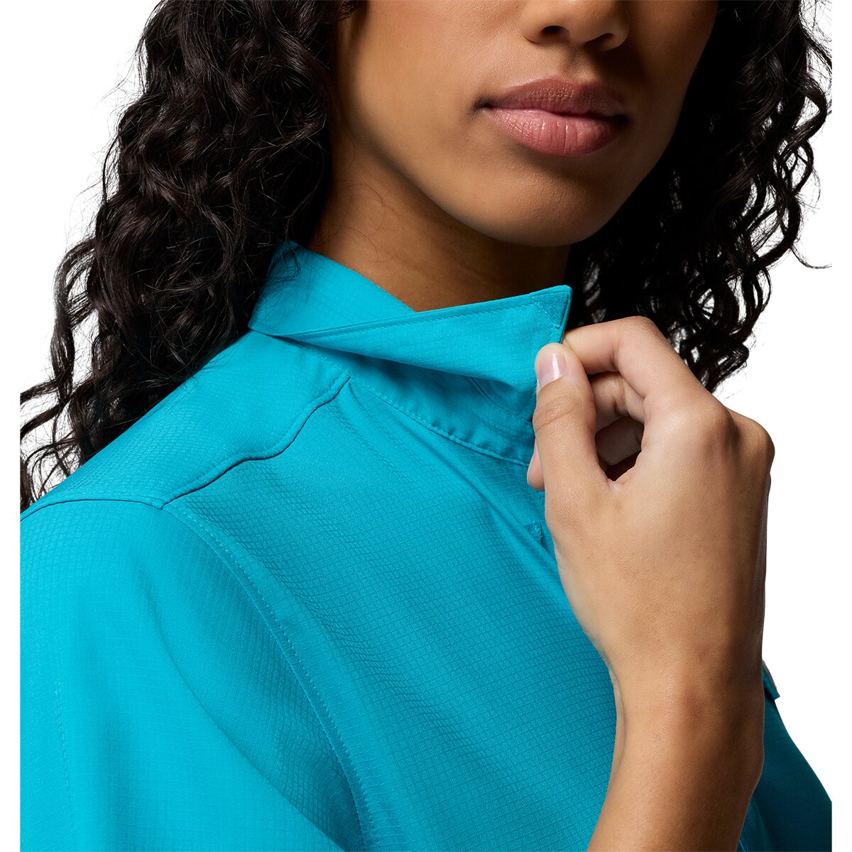 Женская рубашка Columbia Tamiami II Short-Sleeve Shirt, цвет: Океанский — фото 4