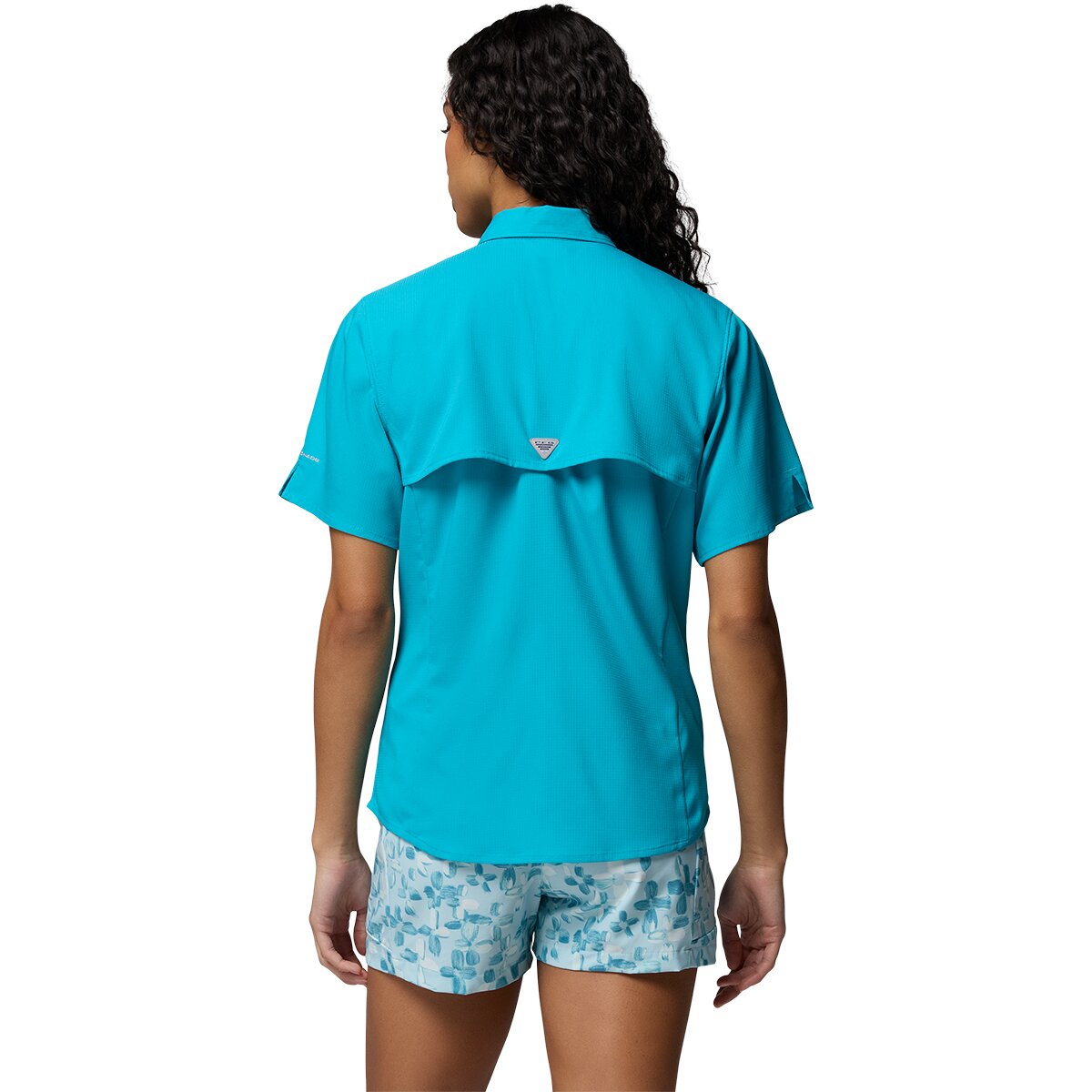 Женская рубашка Columbia Tamiami II Short-Sleeve Shirt, цвет: Океанский — фото 7