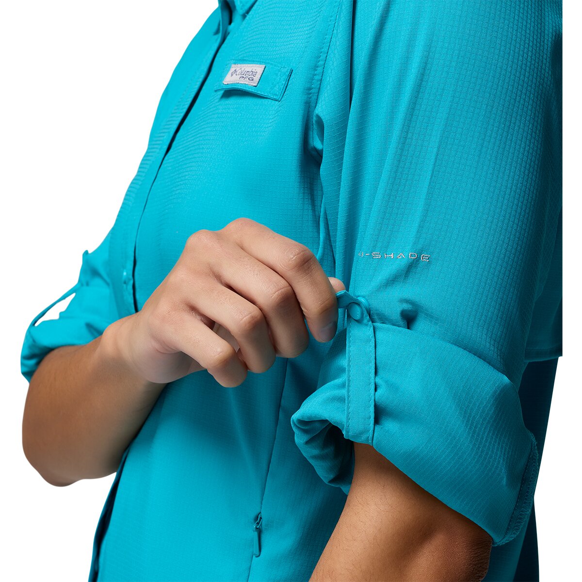 Женская рубашка Columbia Tamiami II Long-Sleeve Shirt, цвет: Океанский — фото 4