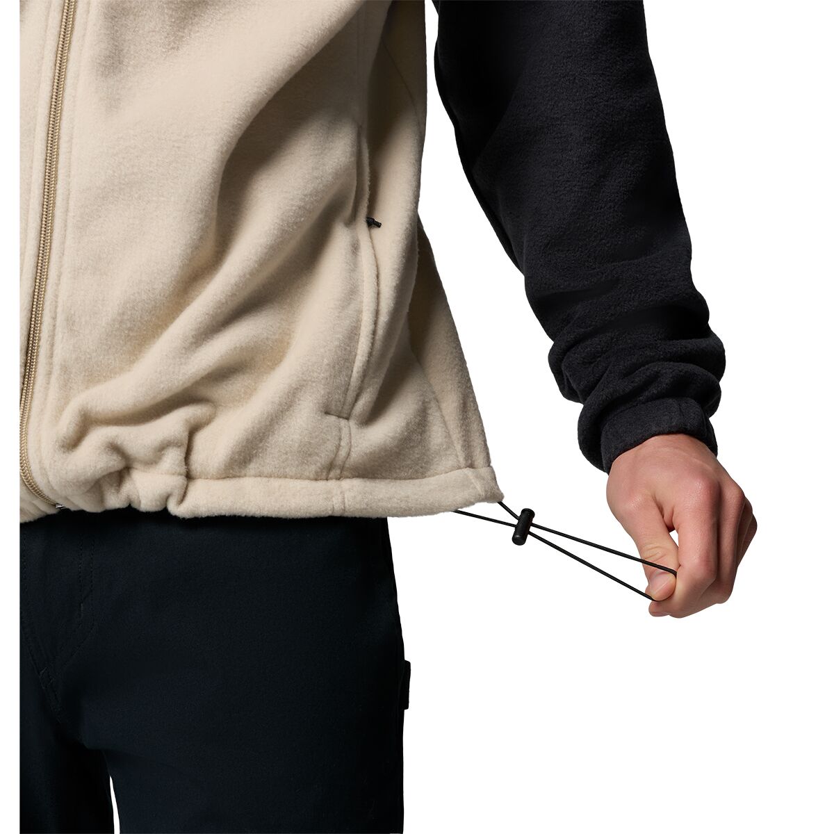 Мужская куртка Columbia Steens Mountain Full-Zip 2.0 Fleece, цвет: Серо-бежевый / Чёрный — фото 5