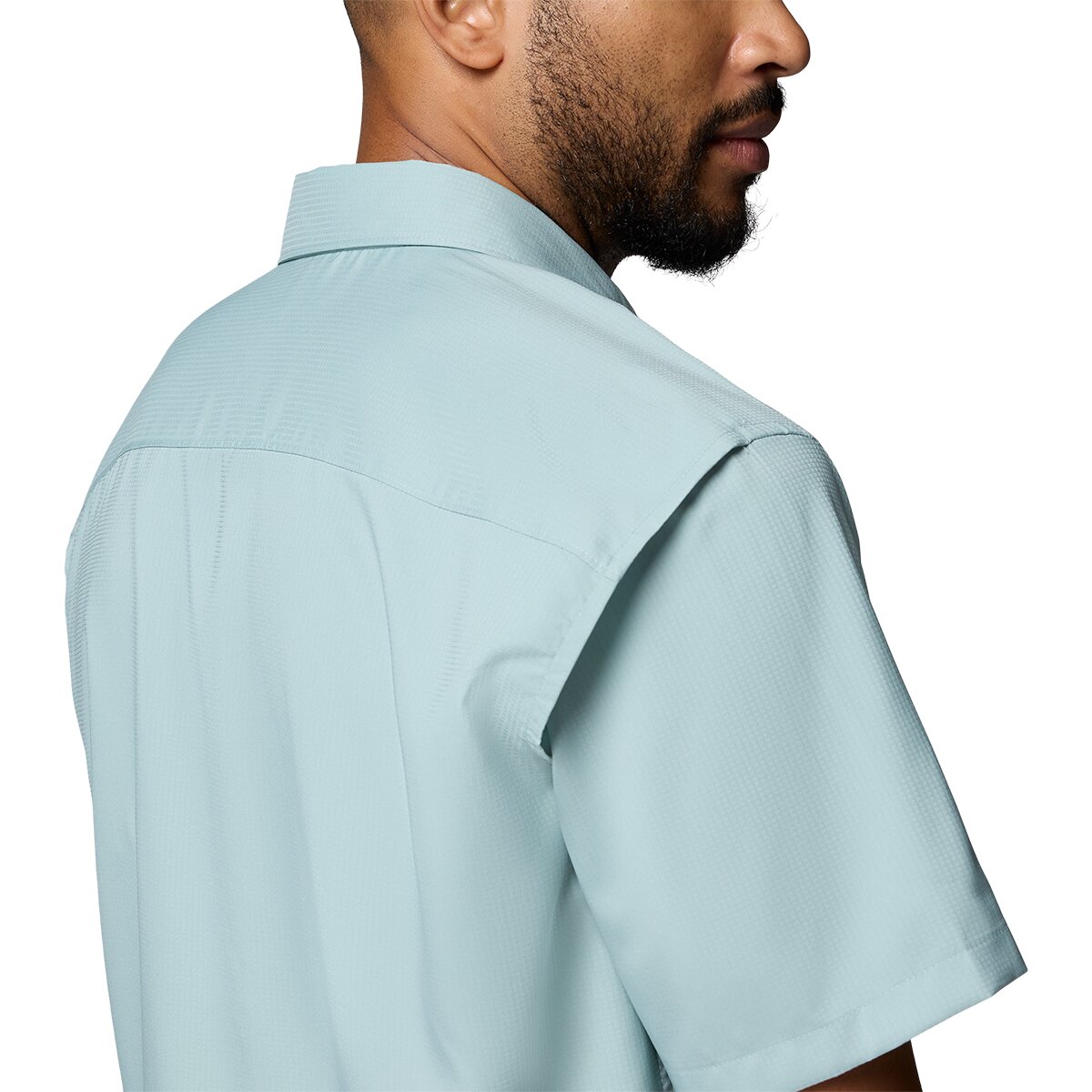 Мужская рубашка Columbia Utilizer II Solid Short-Sleeve, цвет: Синий — фото 4