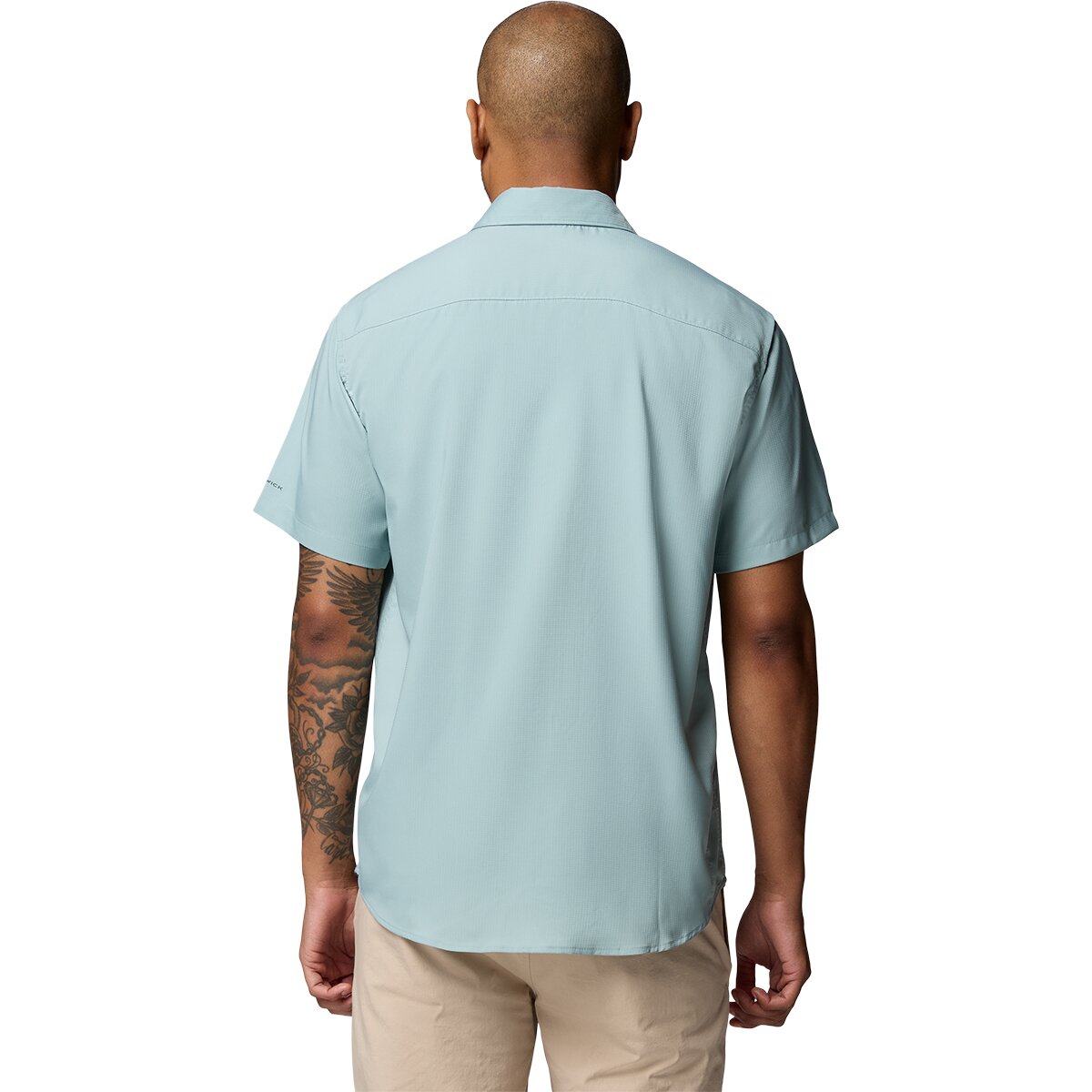 Мужская рубашка Columbia Utilizer II Solid Short-Sleeve, цвет: Синий — фото 5