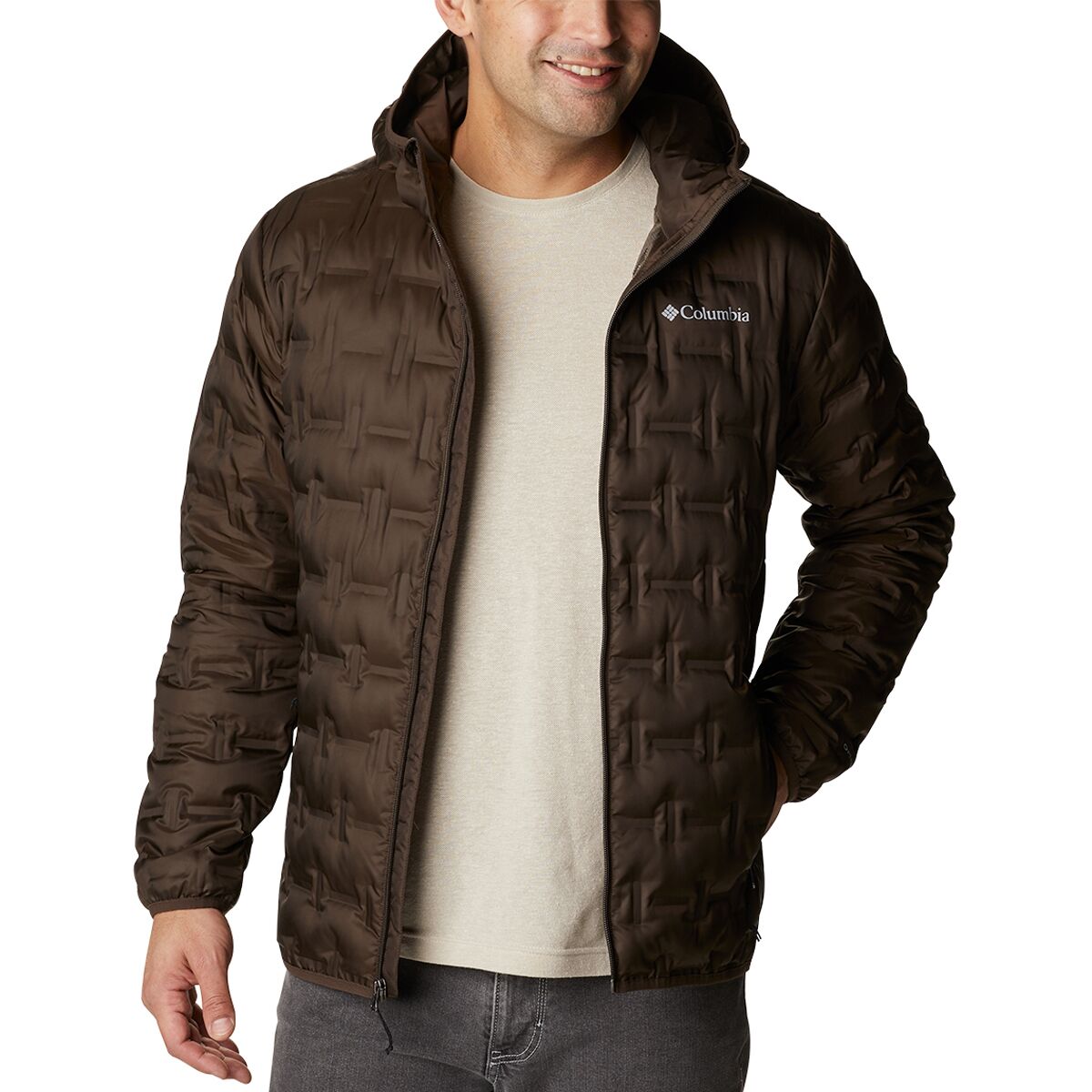 Columbia Delta Ridge Down Hooded Jacket Men's Clothing