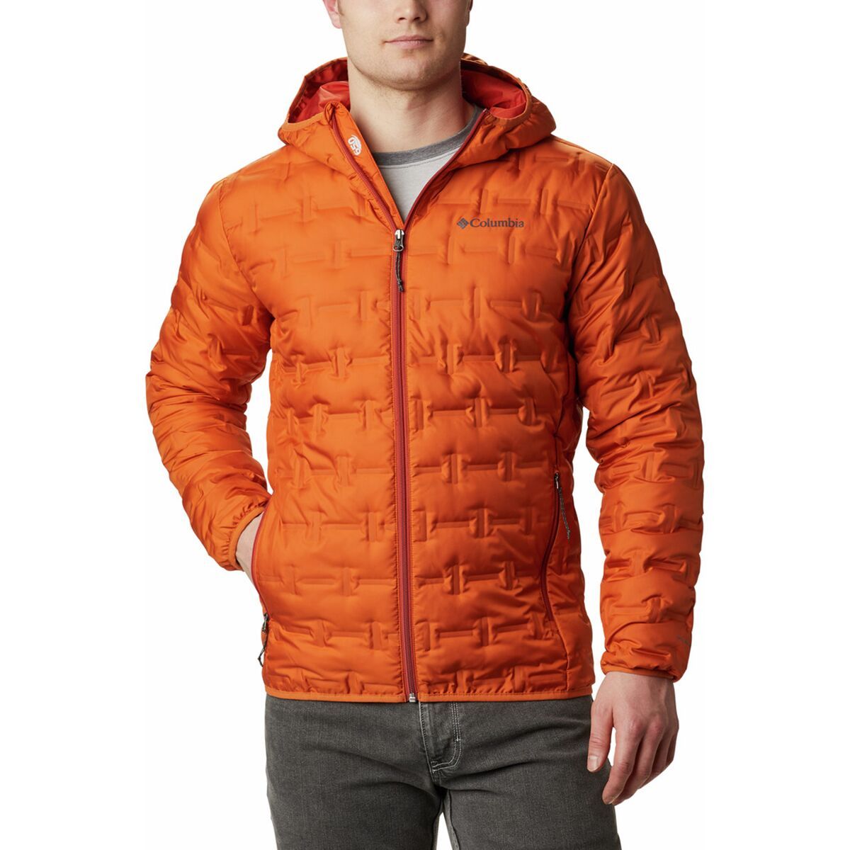 men's delta ridge down hooded jacket